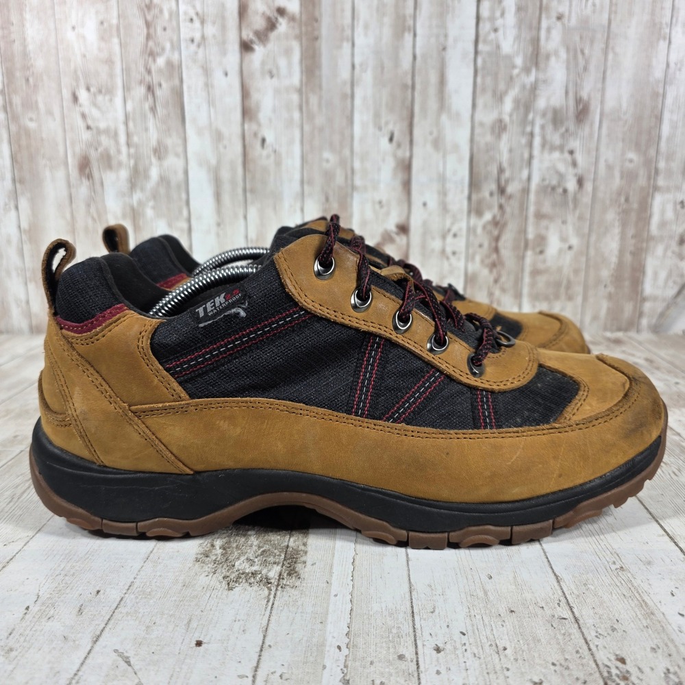 LL Bean Tek 2.5 Waterproof Hiking Shoes Mens 11 Wide Tan Black Primaloft 296513